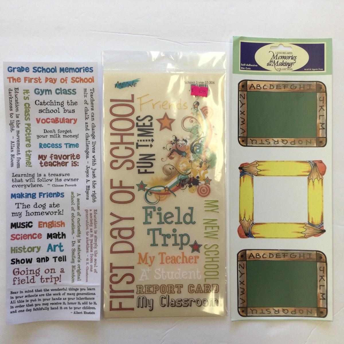 SCHOOL STICKER BUNDLE A (3) Stickers