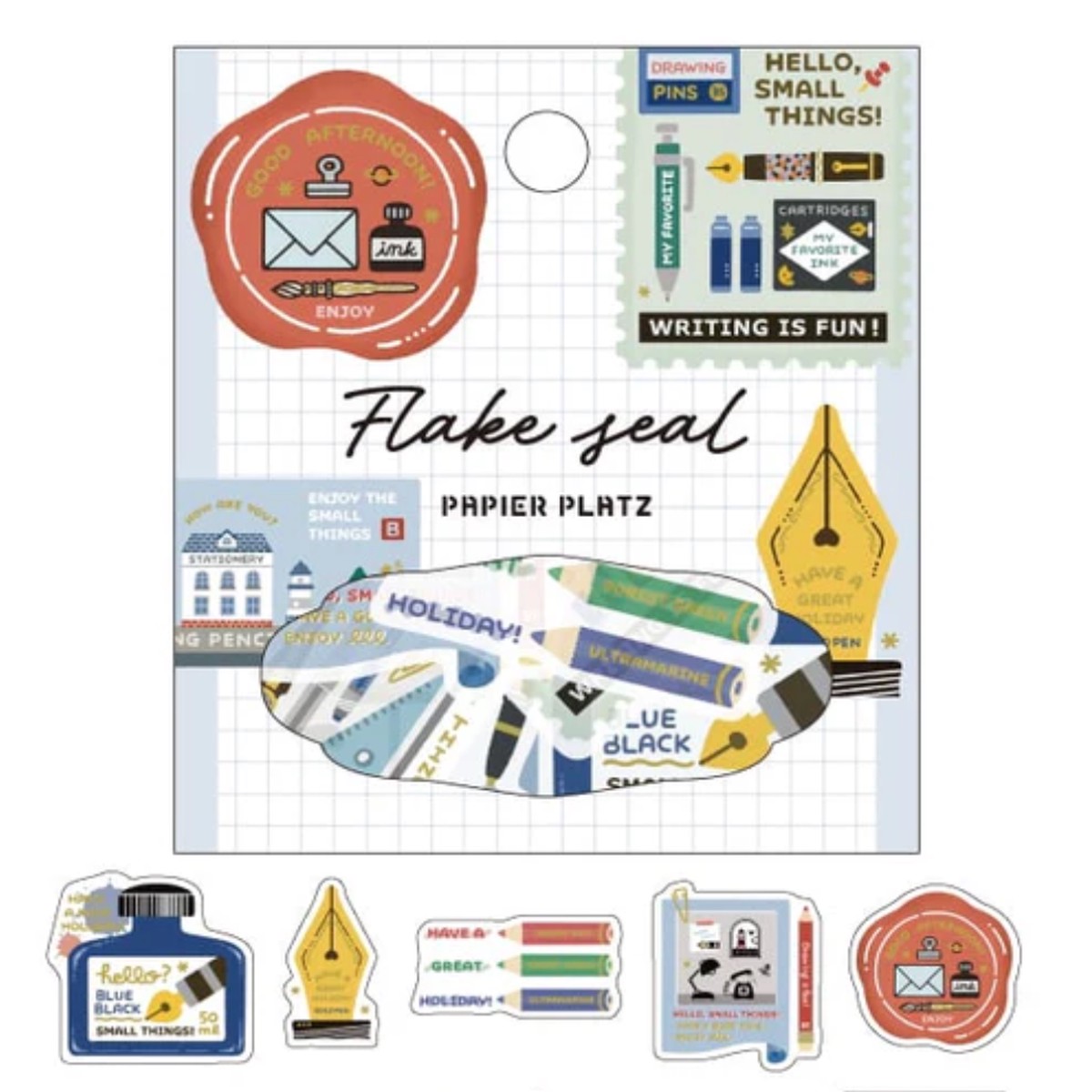 Writing Sticker Flake Set