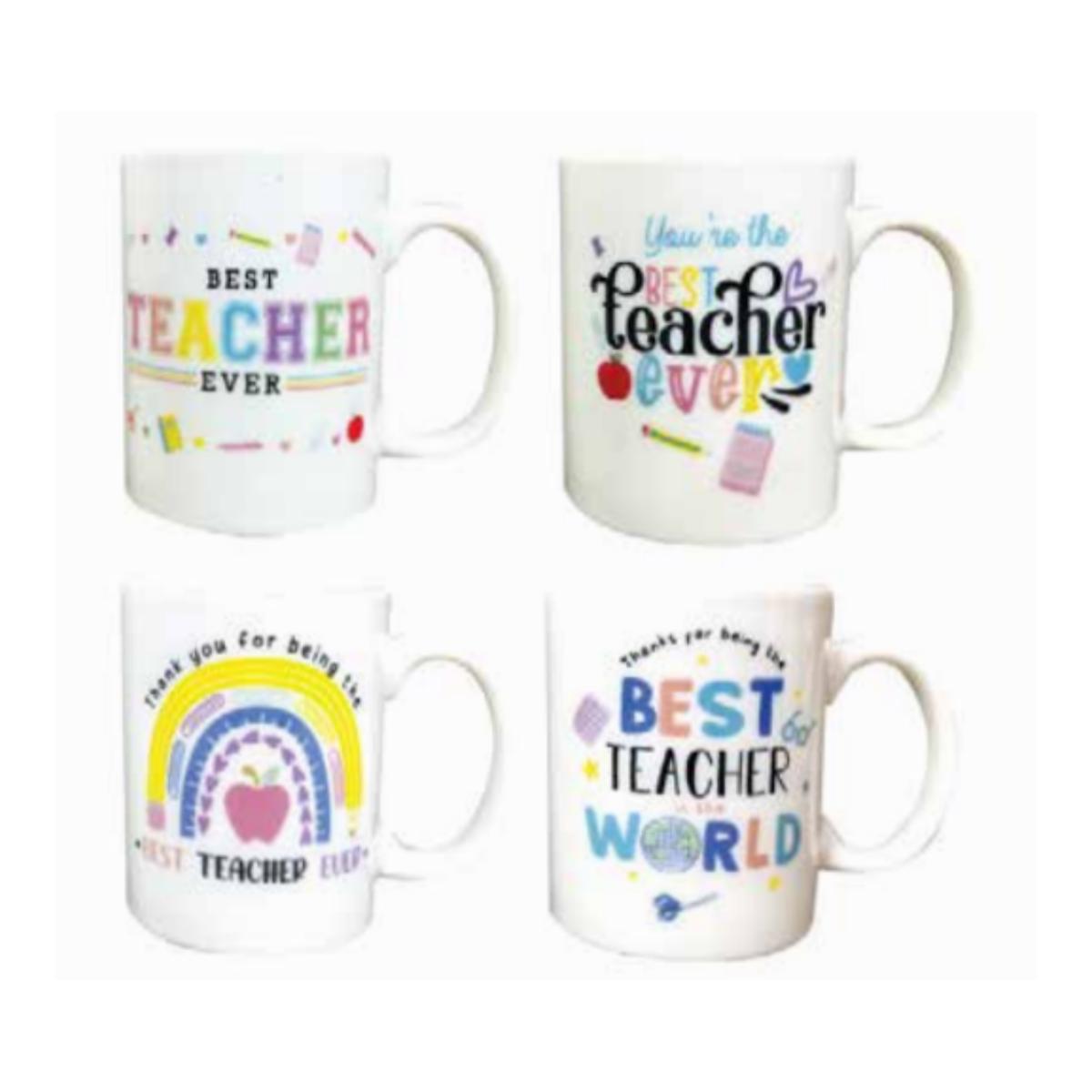 Ceramic Teacher Mugs Assorted