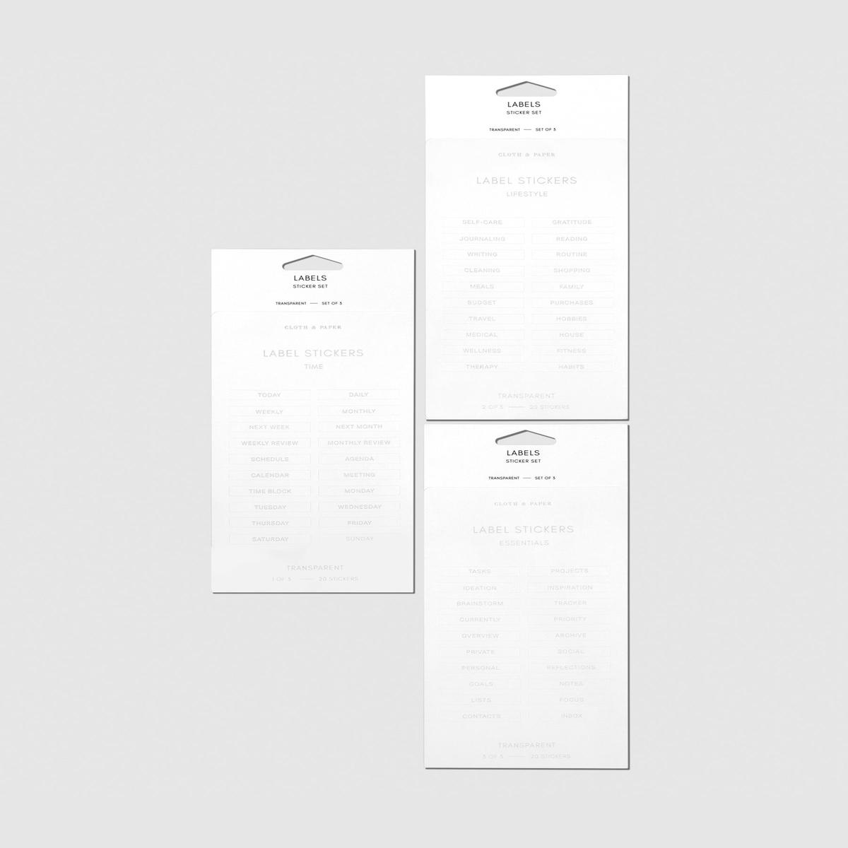 Clear Label Stickers