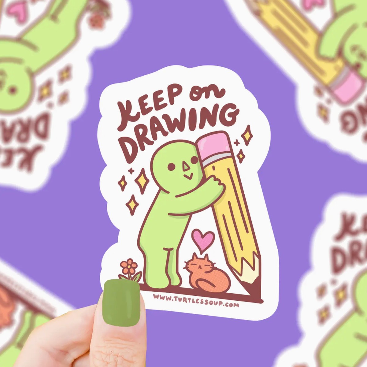 Keep On Drawing Sticker