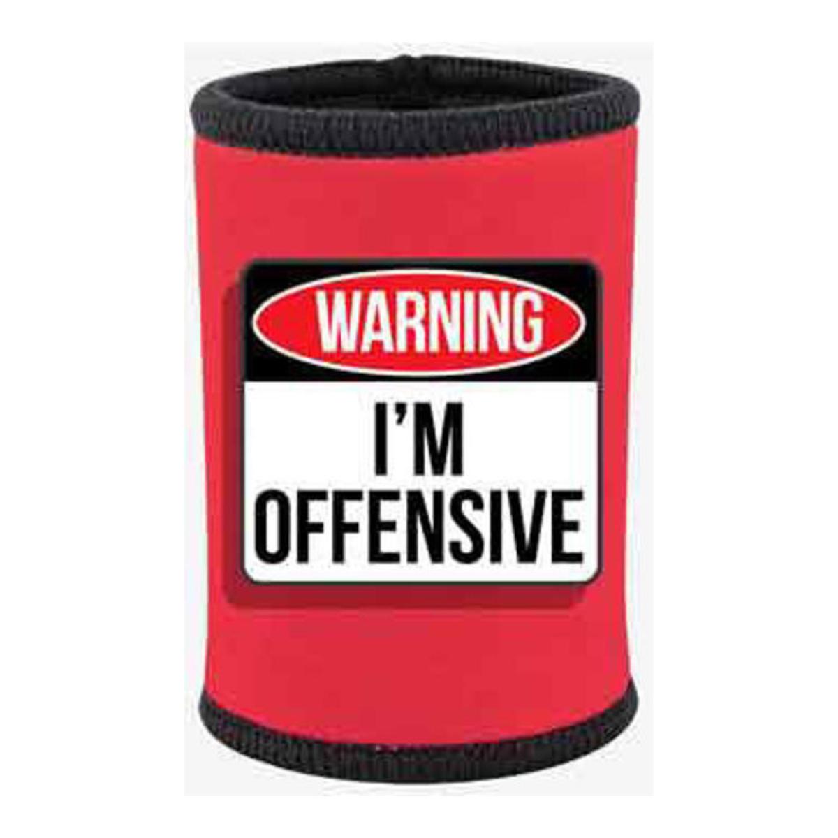 Warning Im Offensive Stubbie Holder