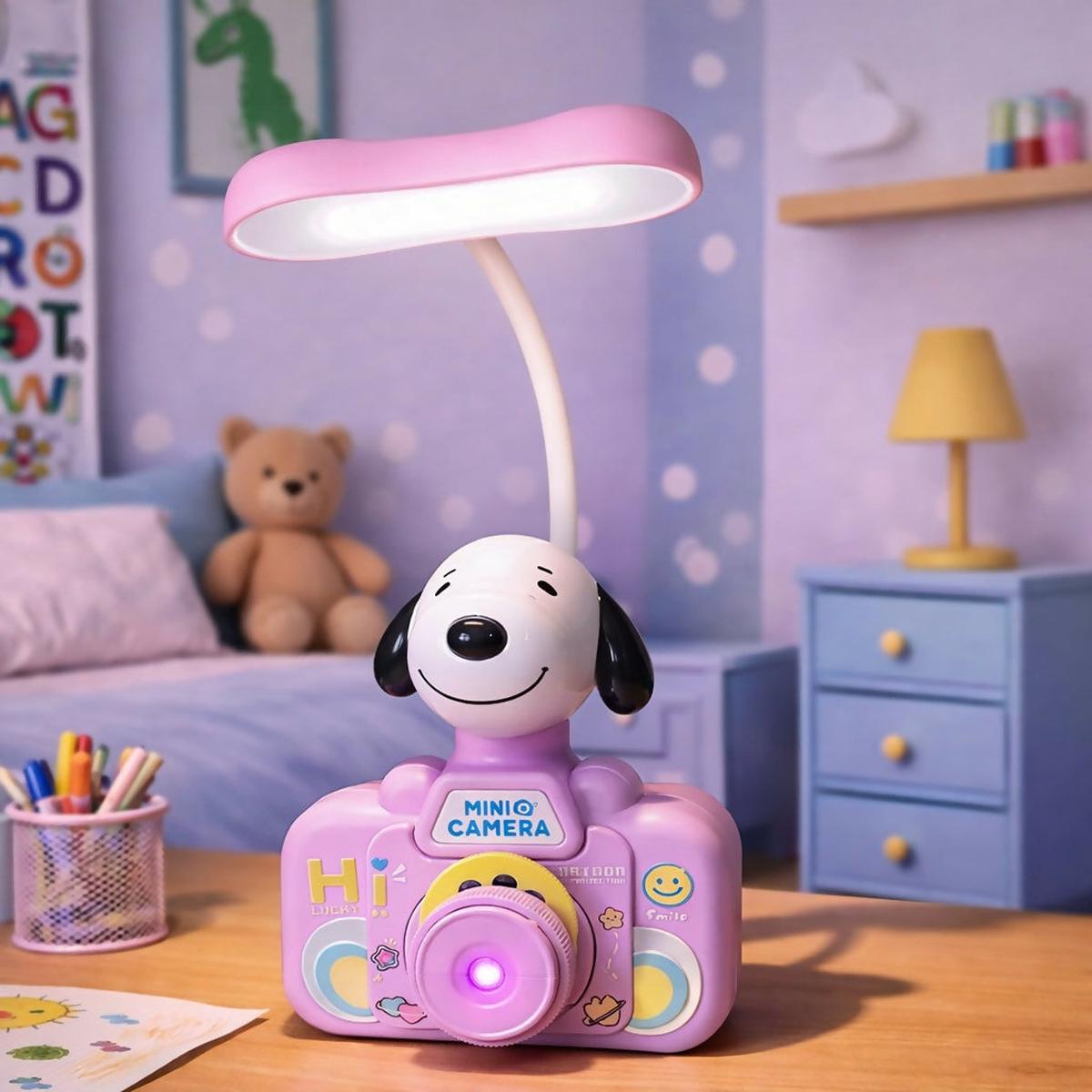 Kids Mini Camera Projector Lamp with Study Light & Slide Projection