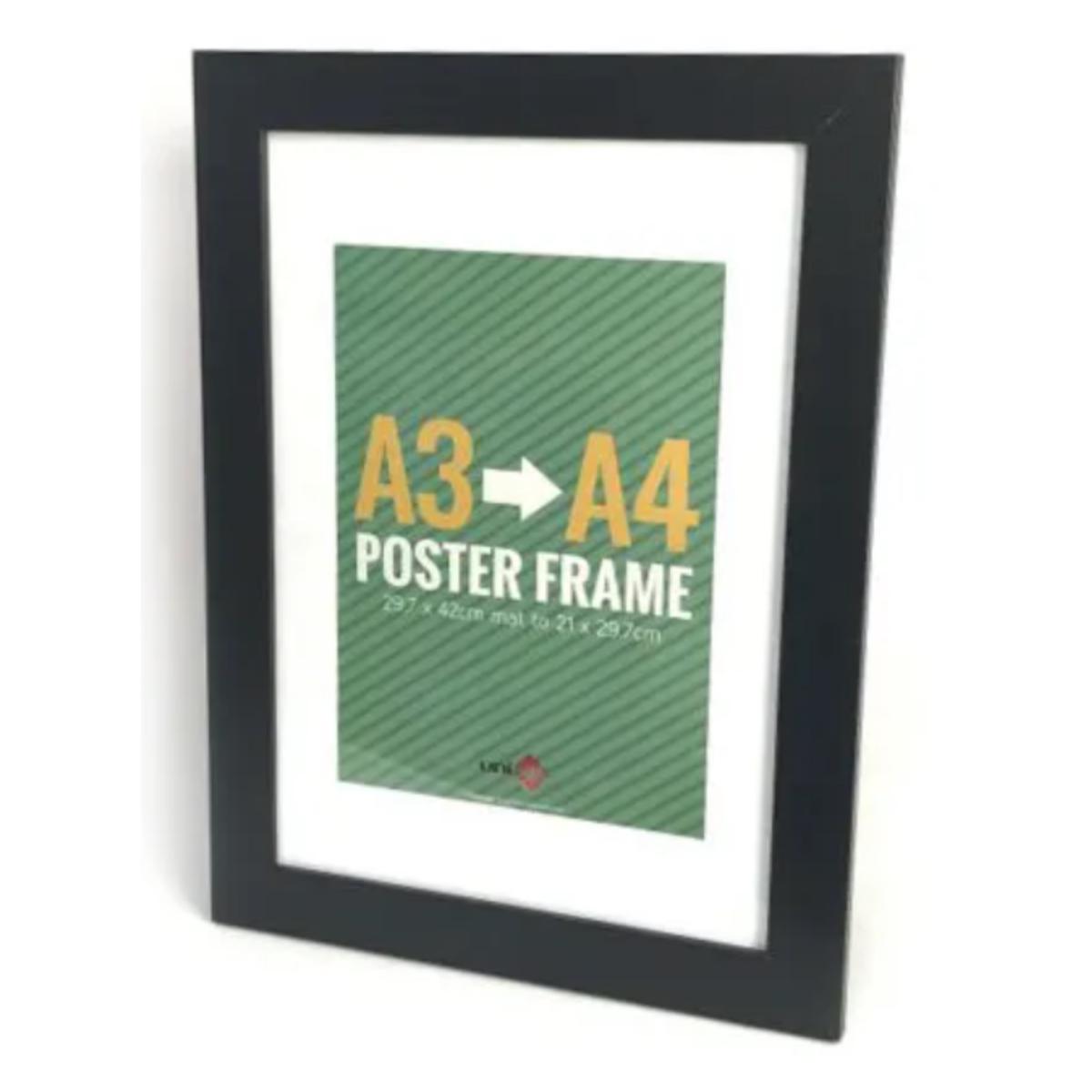 MDF Matte Cosmos Frame Black A3