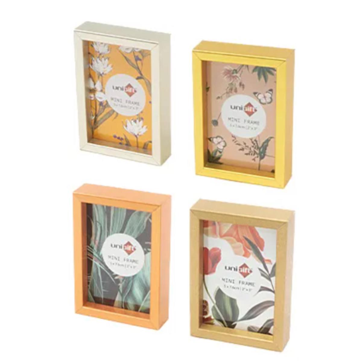 Mini Frame Metallic 5x7cm Assorted