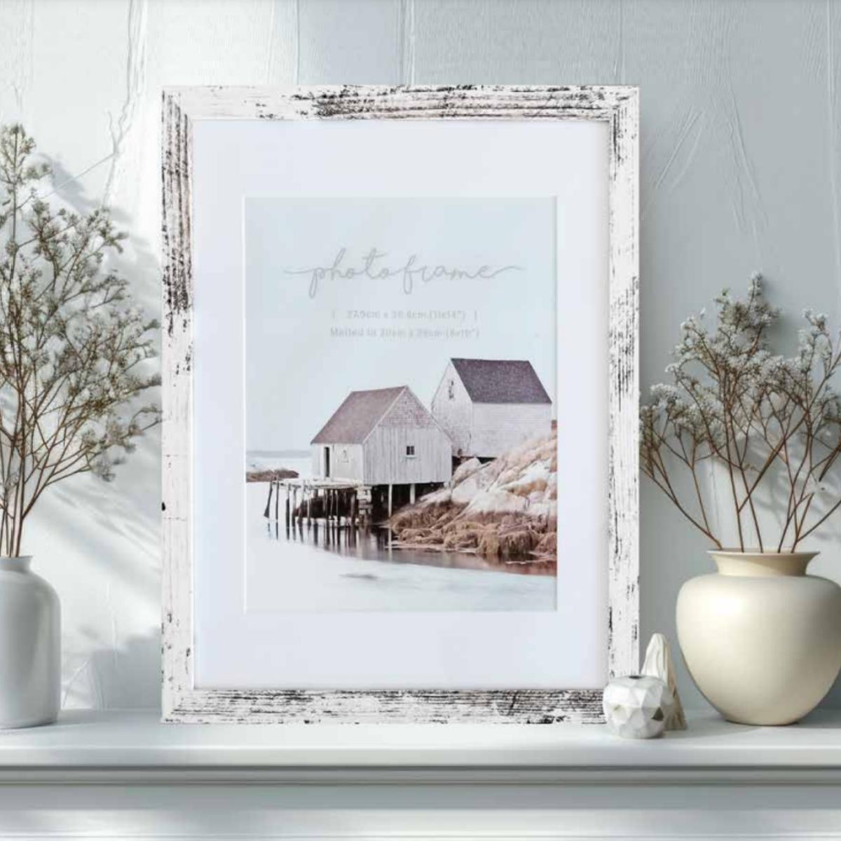 Rustic White Beach Look Non Matted 10x15cm Assorted
