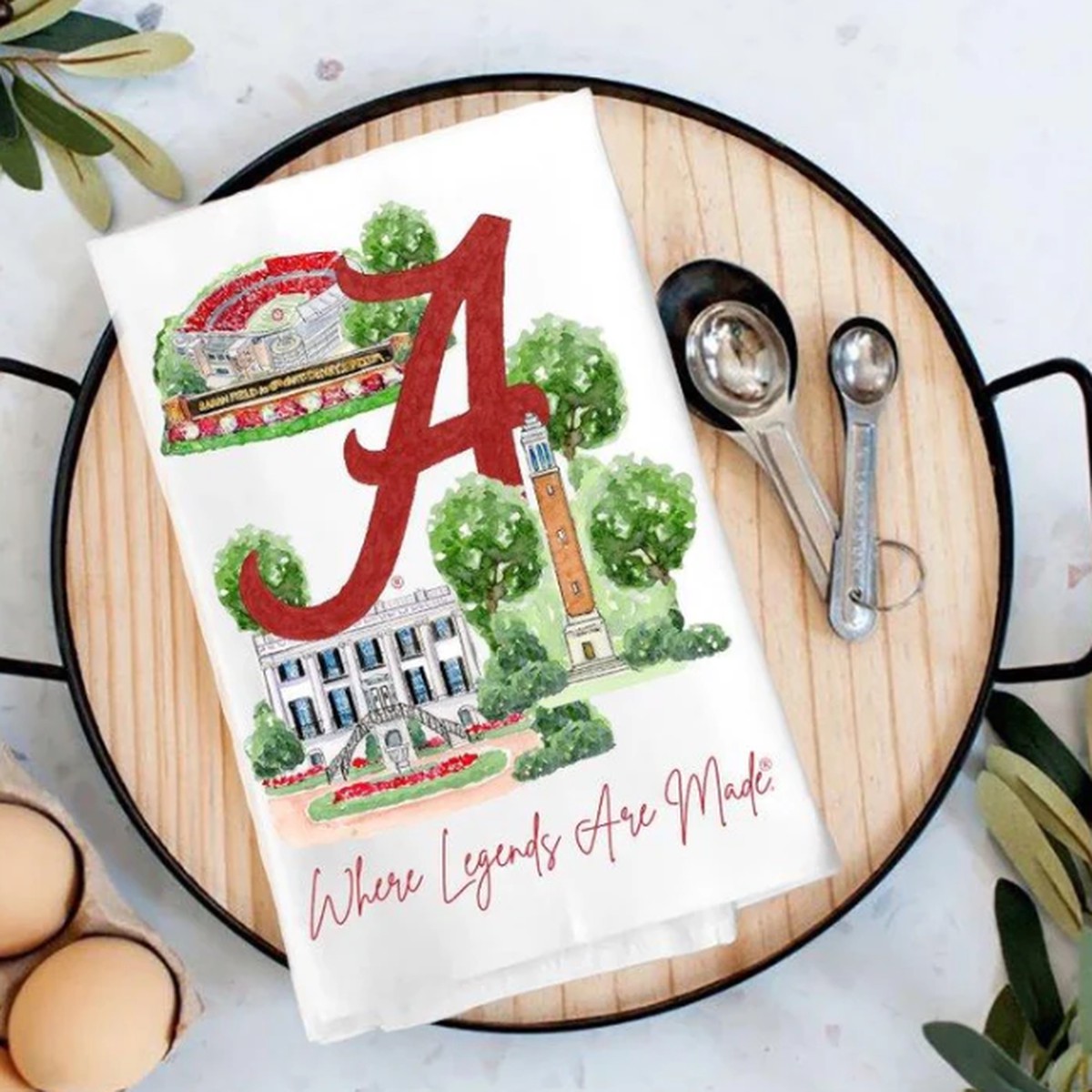 Alabama Landmark Tea Towel