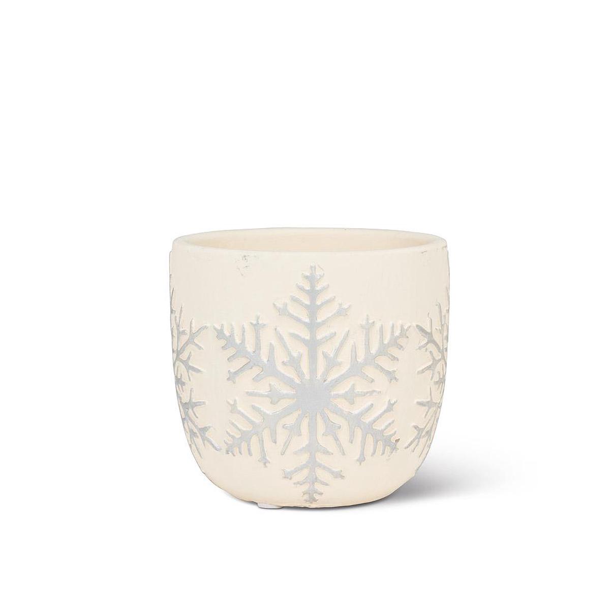 Abbott Large Emboss Snowflake Planter