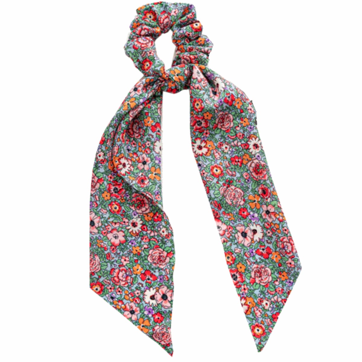 Floral Scarf Scrunchie