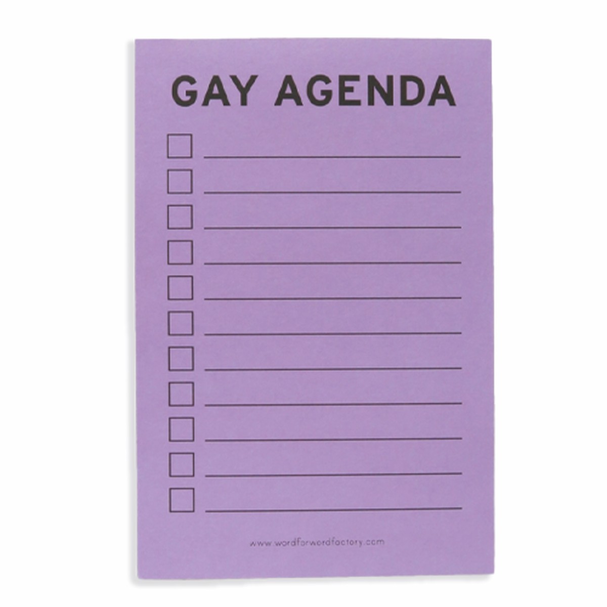 Gay Agenda Notepad