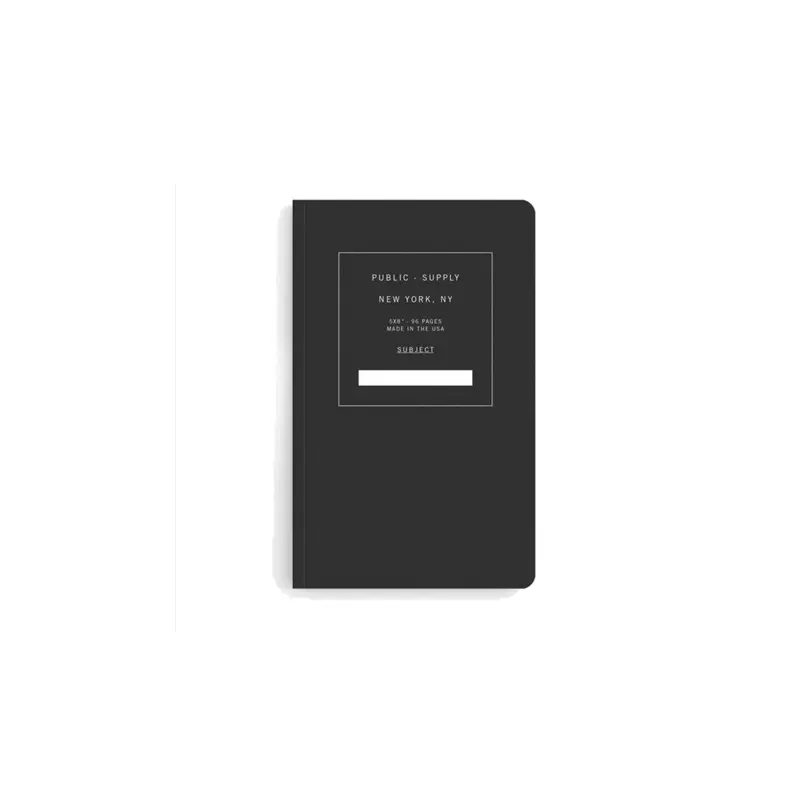 Public Supply Notebook Black