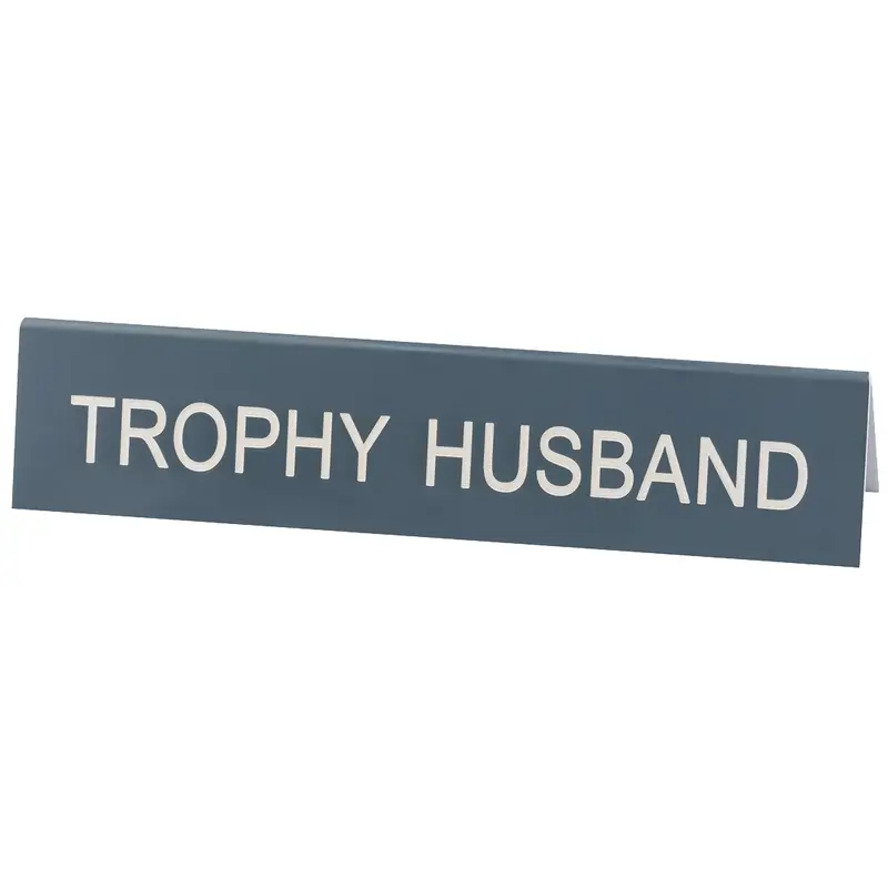 Trophy Husband Desk Plate