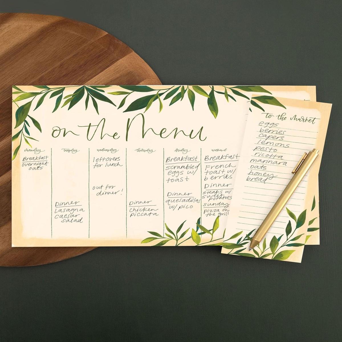 Willow Menu Notepad