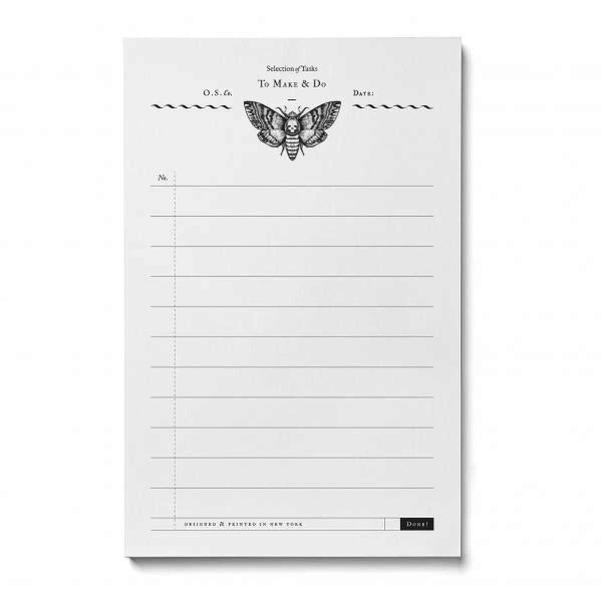 4.25" X 6.5" Moth Notepad