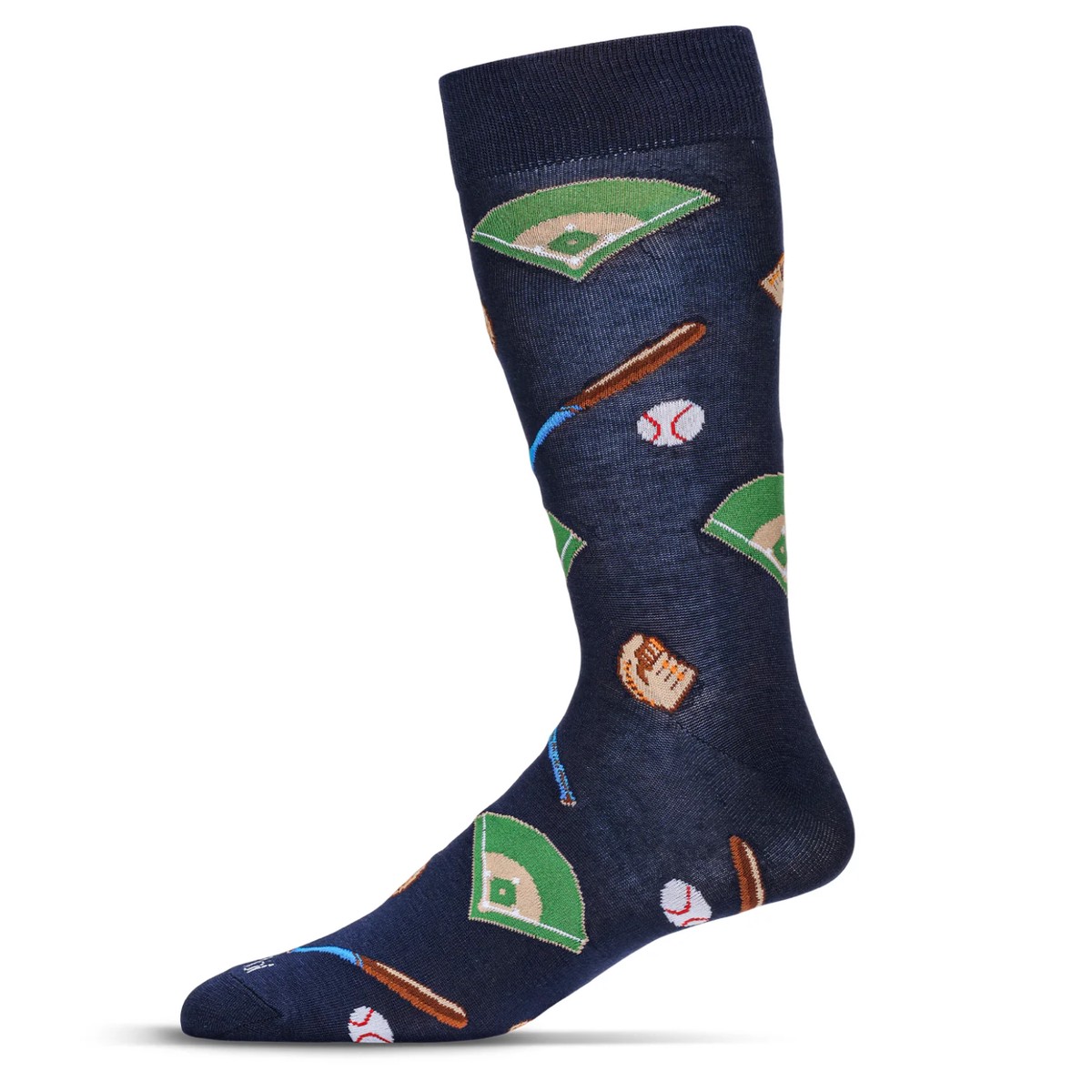 Baseball Bamboo Men's Crew, Navy