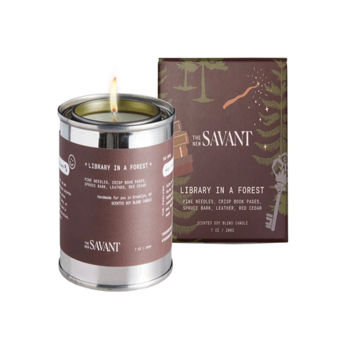 Library in a Forest Candle