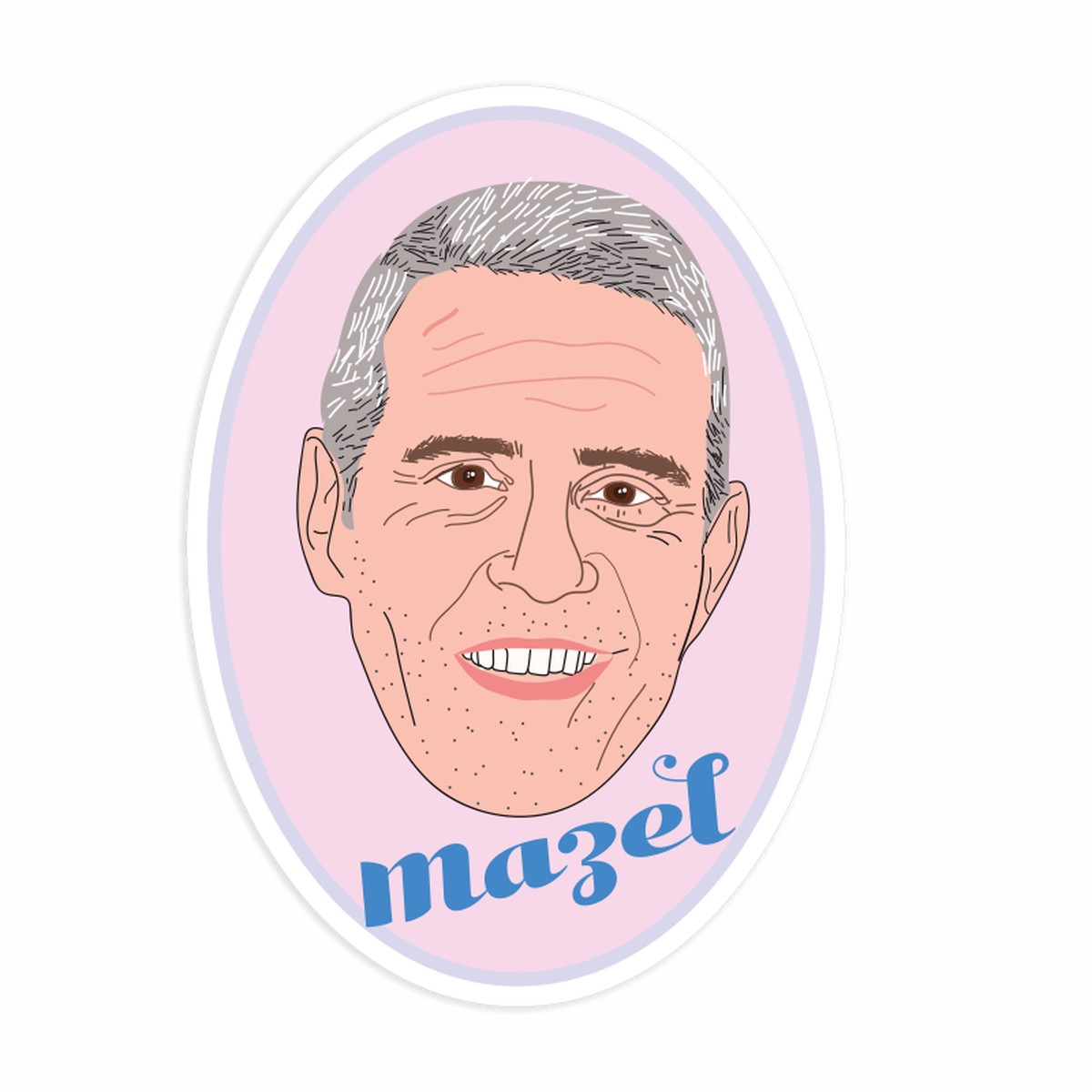 Andy Cohen Mazel Sticker