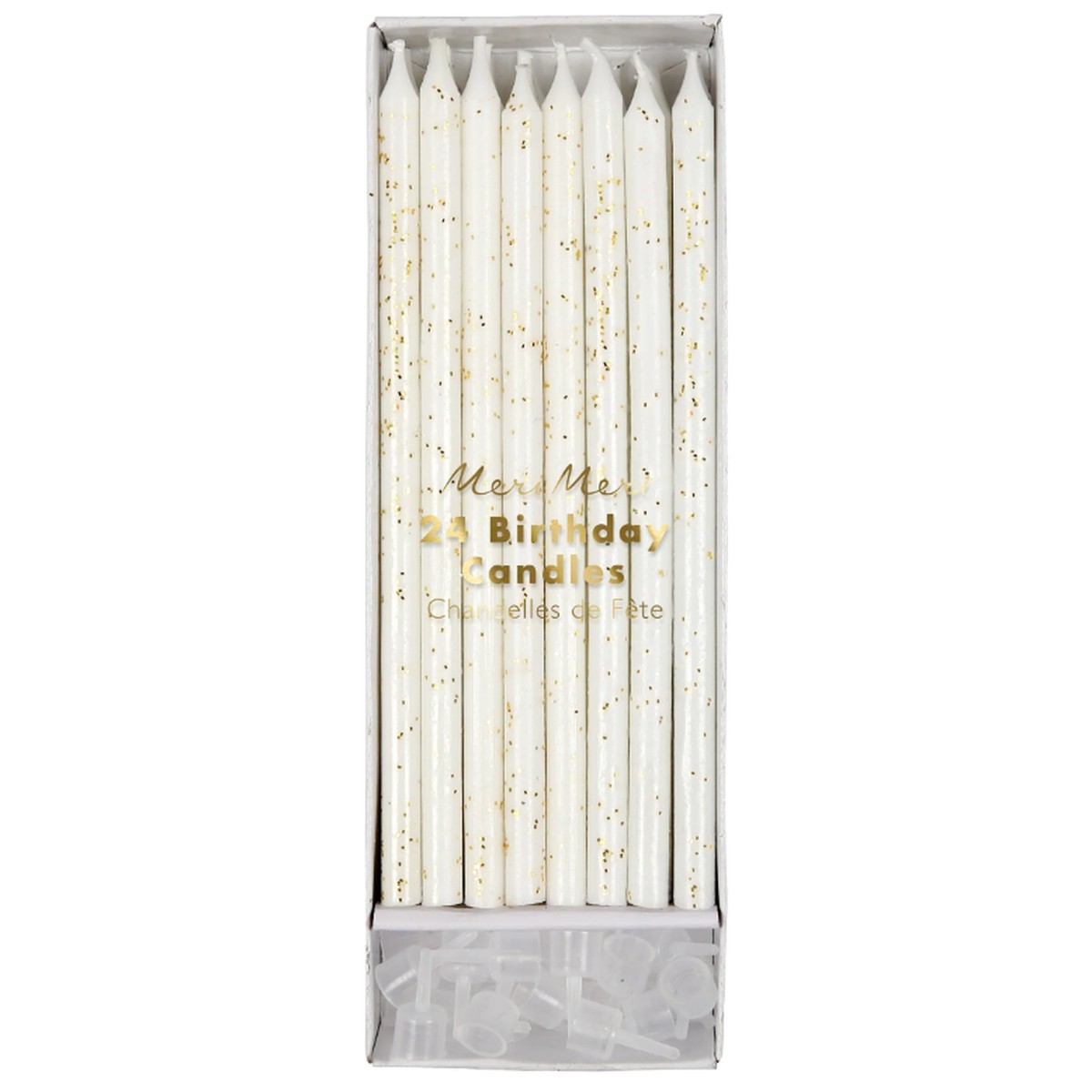 Gold Glitter Candles