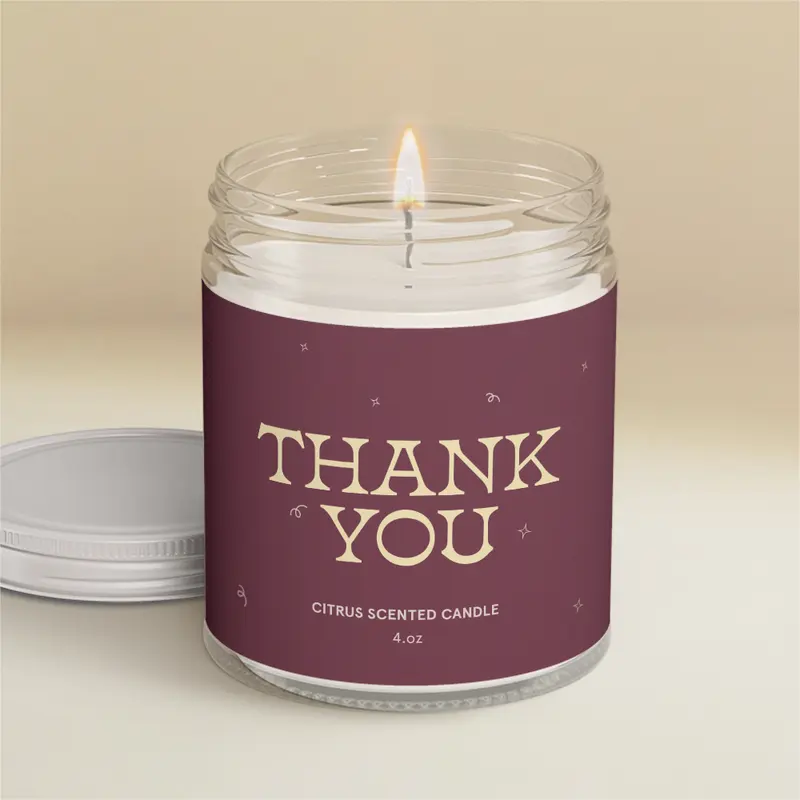 Thank You Candle