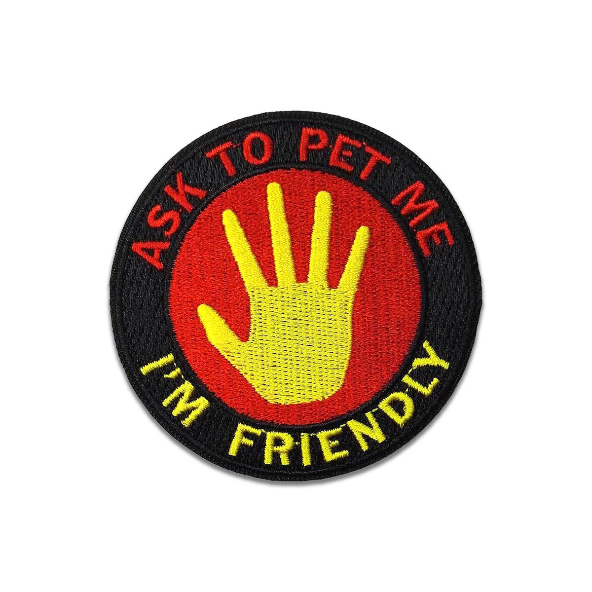 Ask To Pet Me Embroidered Patch