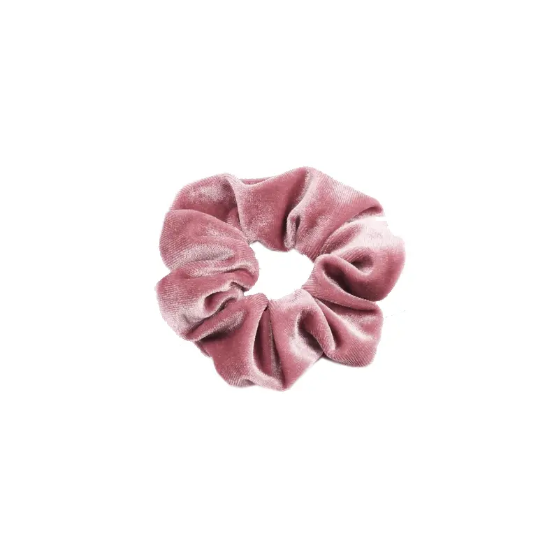 Pink Velvet Scrunchie