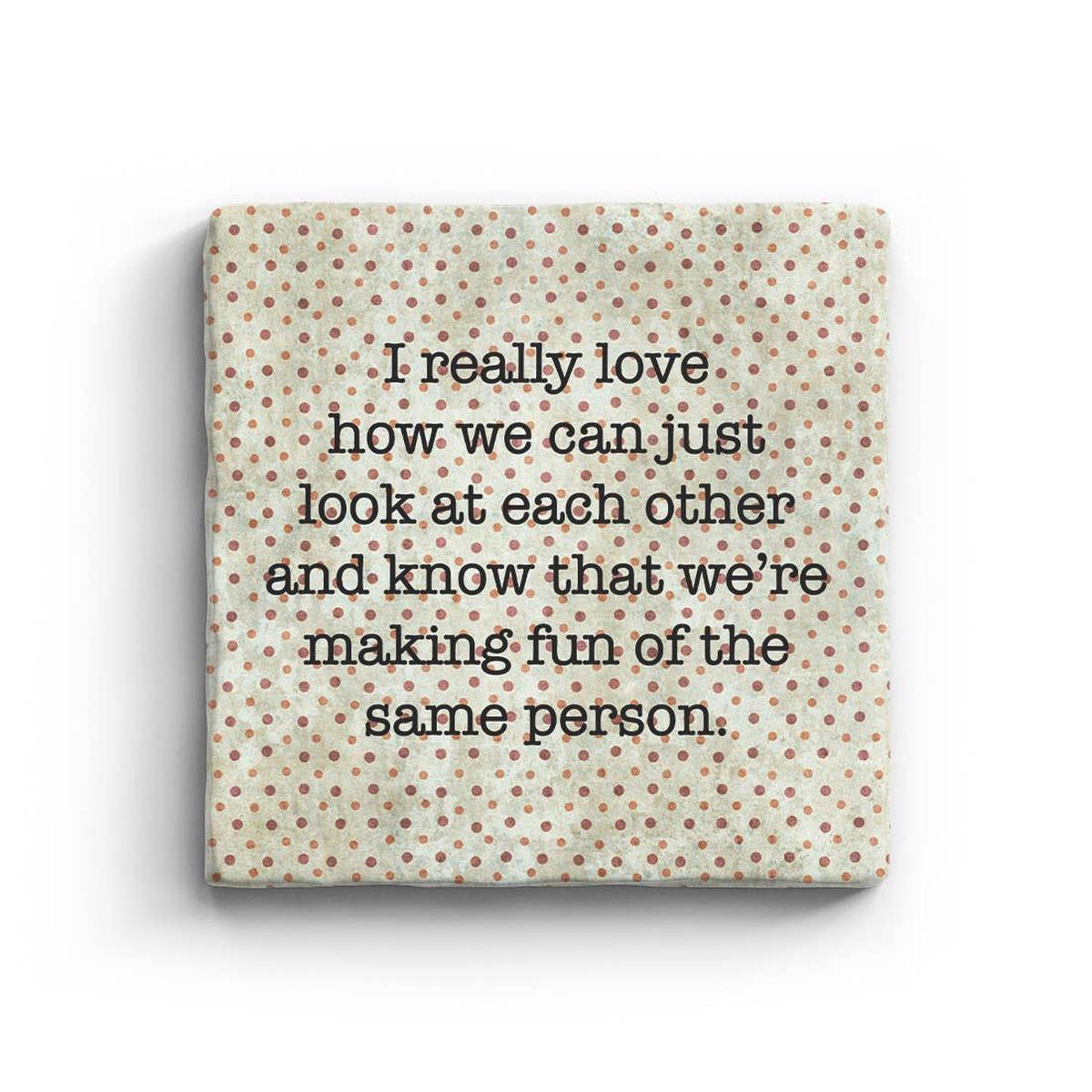 Same Person - Marble Coaster