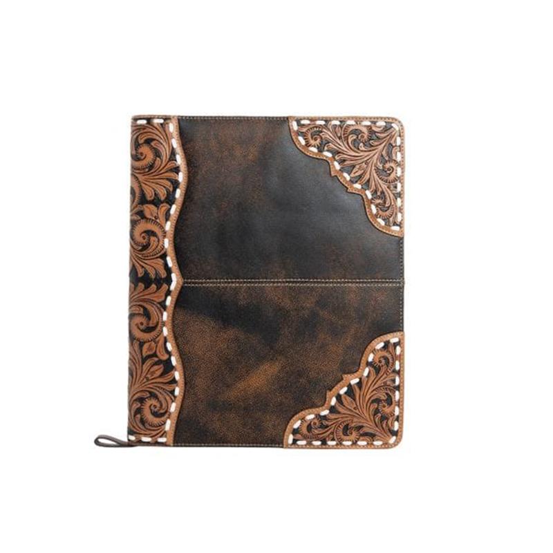 MYRA Brown Leather Binder