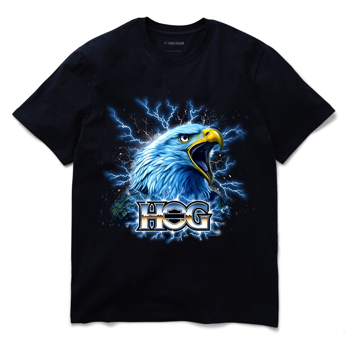 Harley TEE-KNITELECTRIC EAGLE HOGBL 96889-25VX