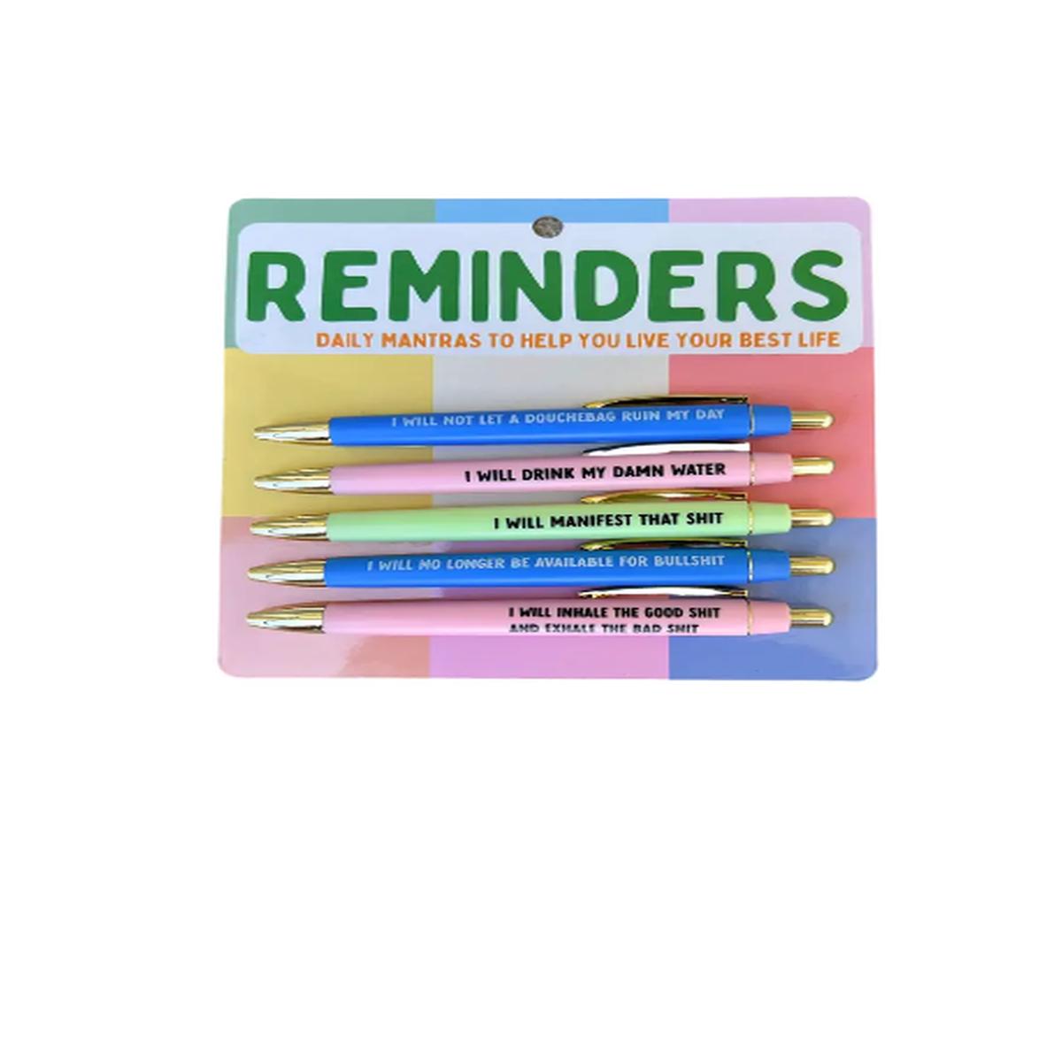 Reminders Pen Set
