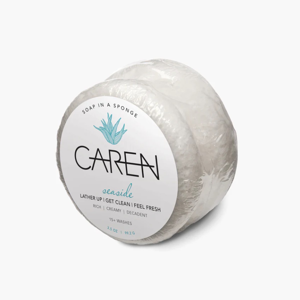 Seaside White Shower Sponge