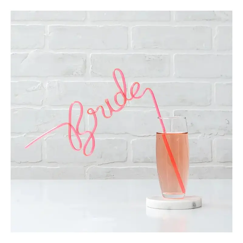 Bride Silly Straw