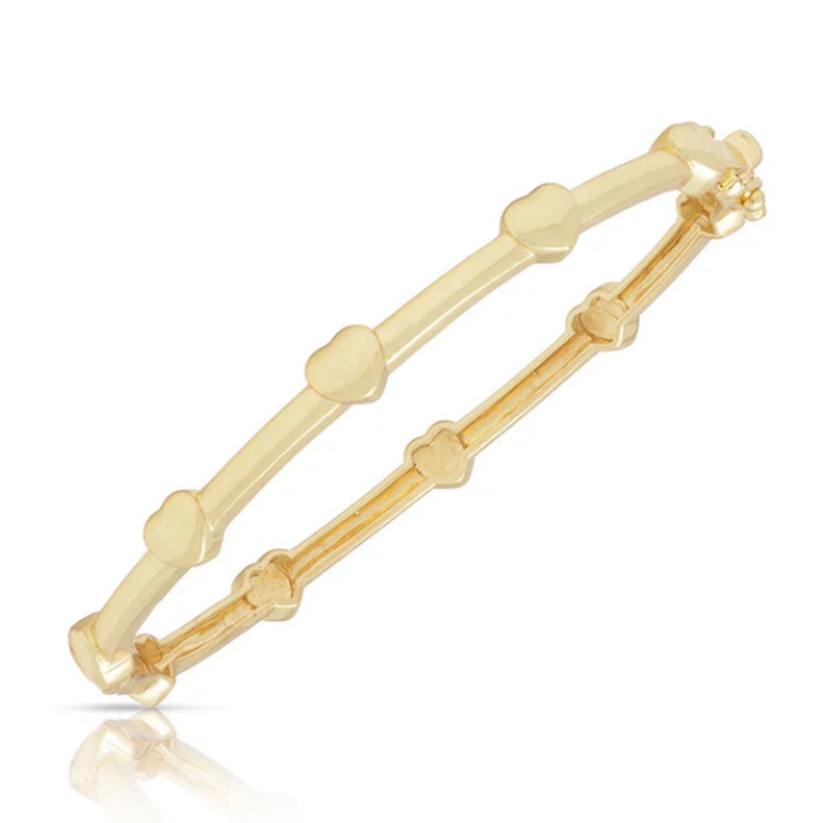 Heart Bangle - Gold