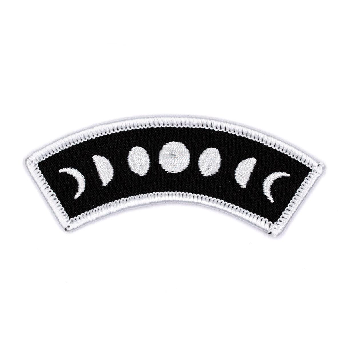 Moon Phases Embroidered Iron-On Patch