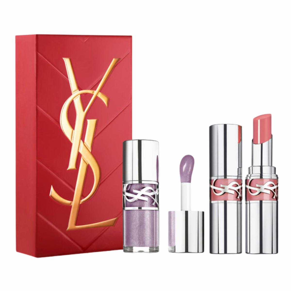 Yves Saint Laurent Loveshine Lipstick 44 and Gloss 01 Gift Set
