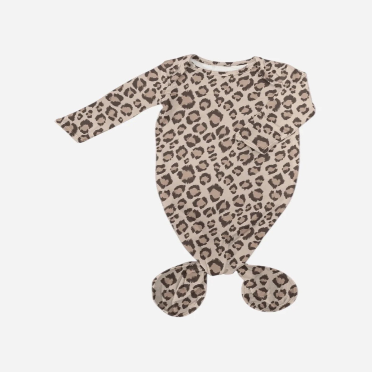 Knotted Gown - Classic Leopard