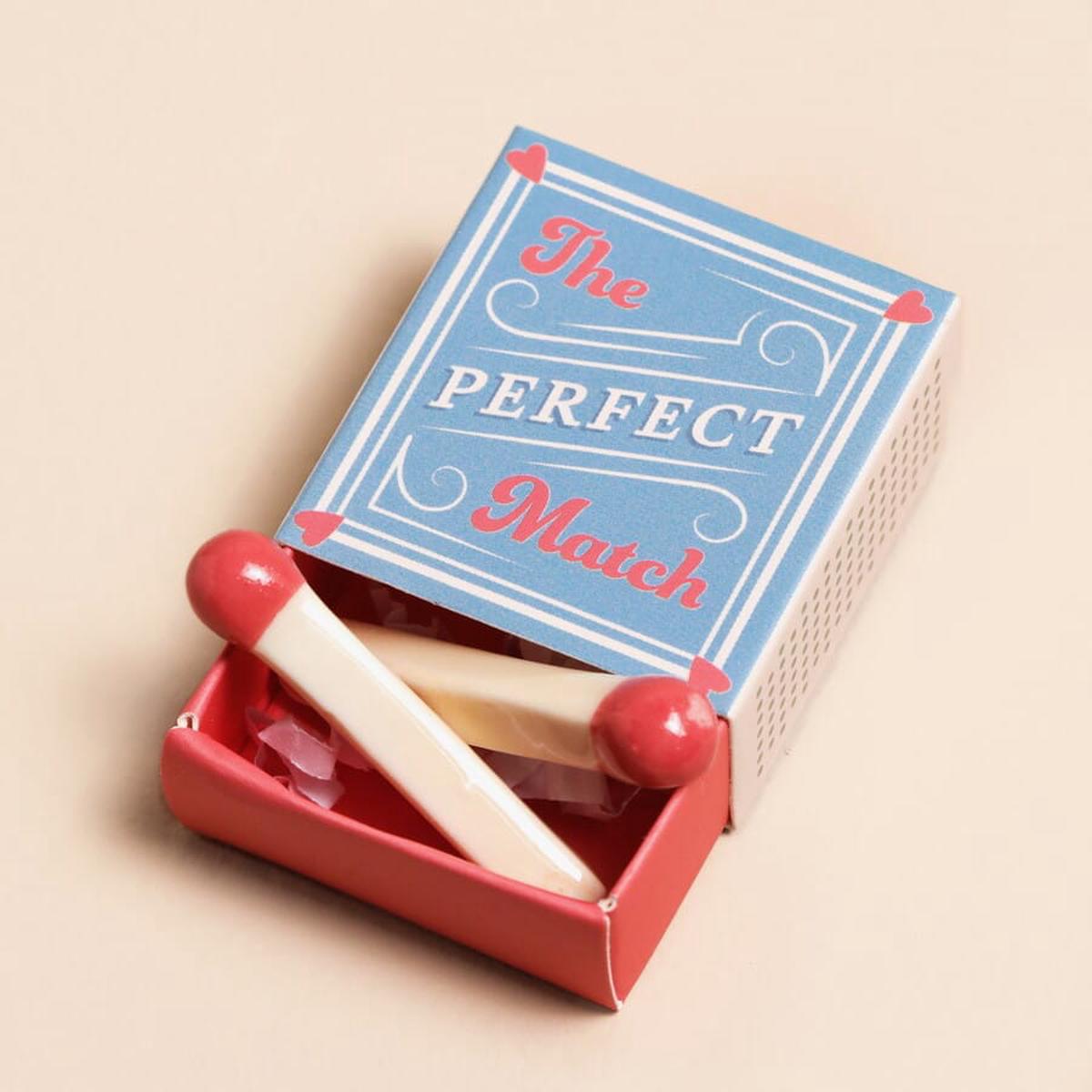 Tiny Matchbox Token Matchsticks Ceramic Token
