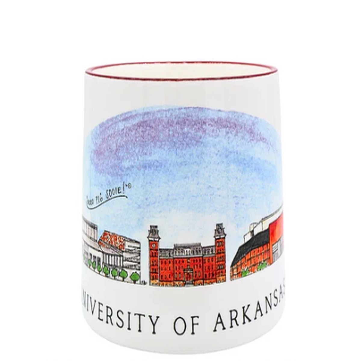 Arkansas Skyline Ceramic Mug