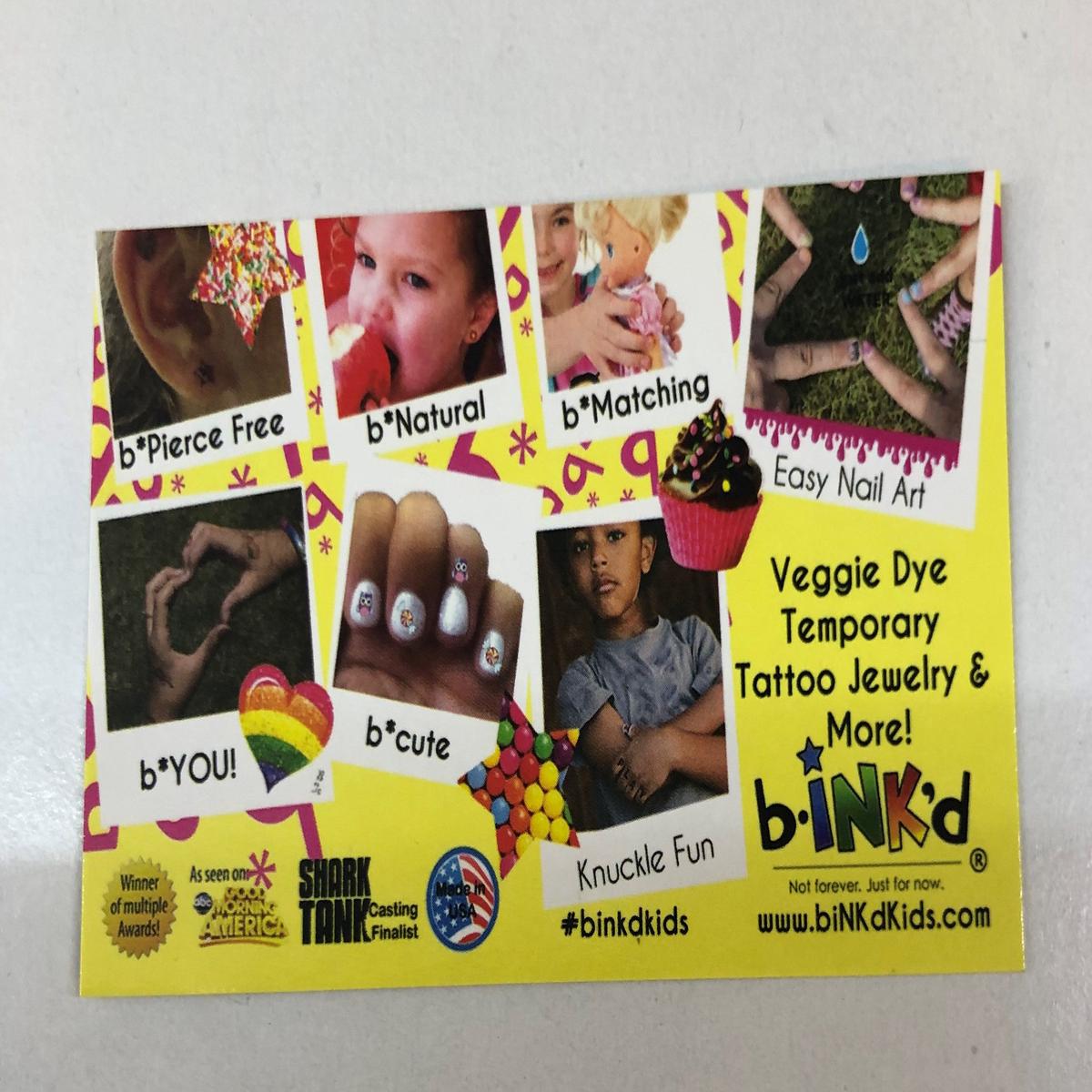 B'inked temporary tattoos