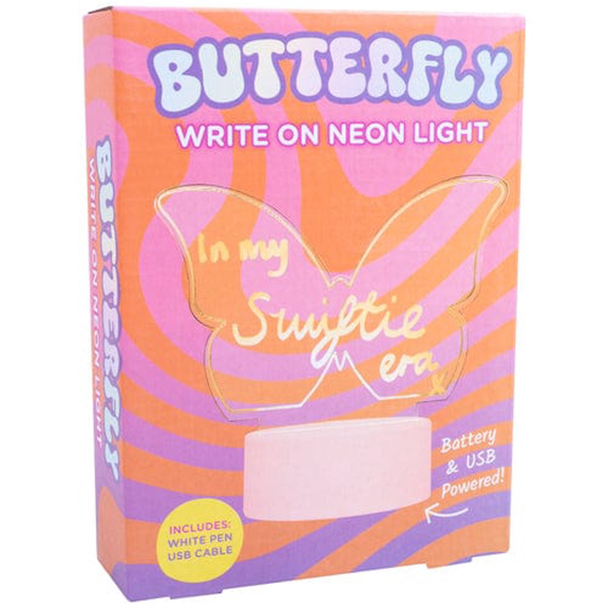 Butterfly Write On Neon Light