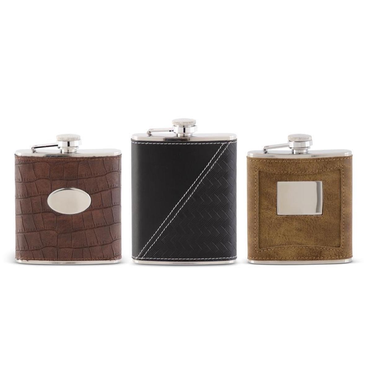 Leather Flasks (3 Styles)