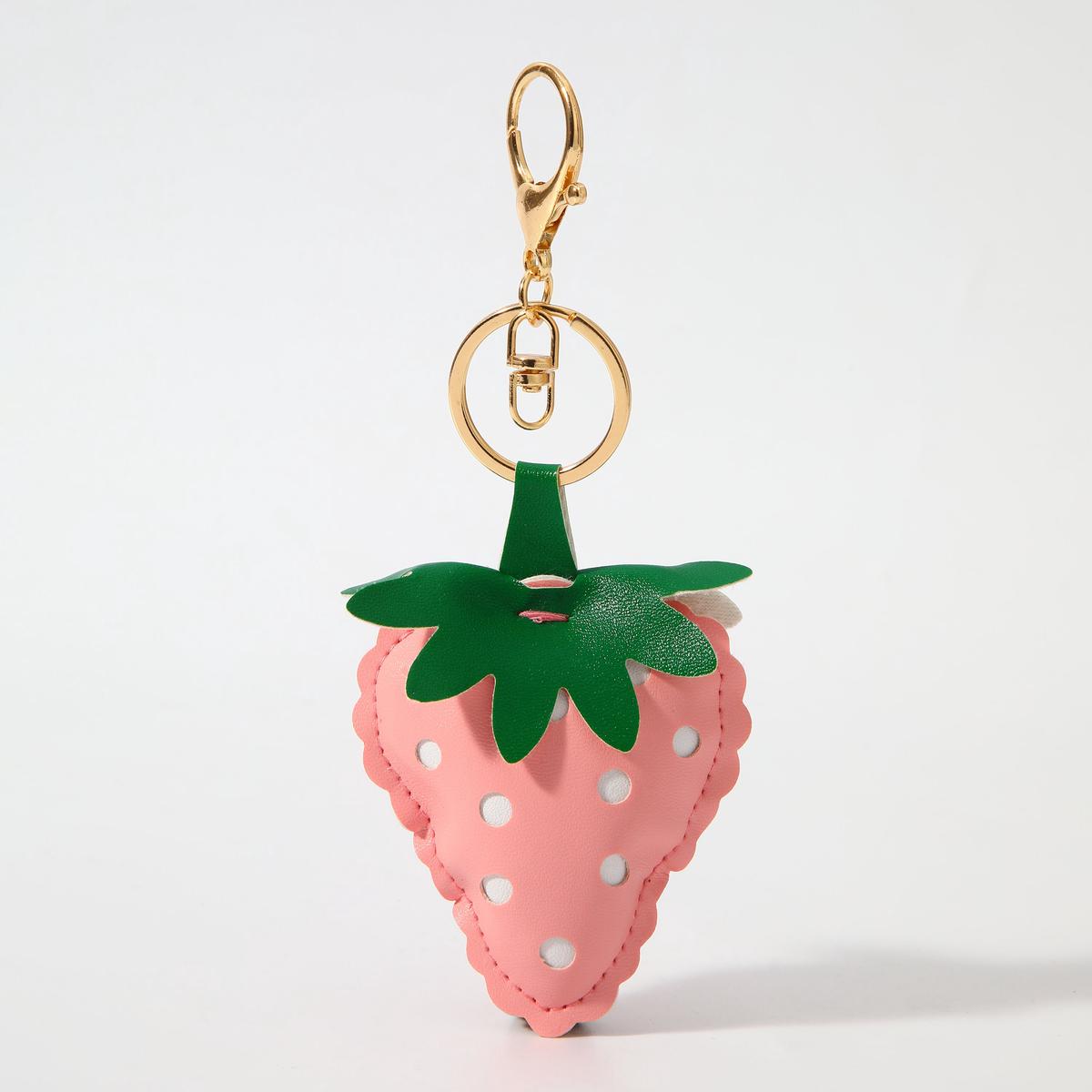 Strawberry Bag Charm Pink