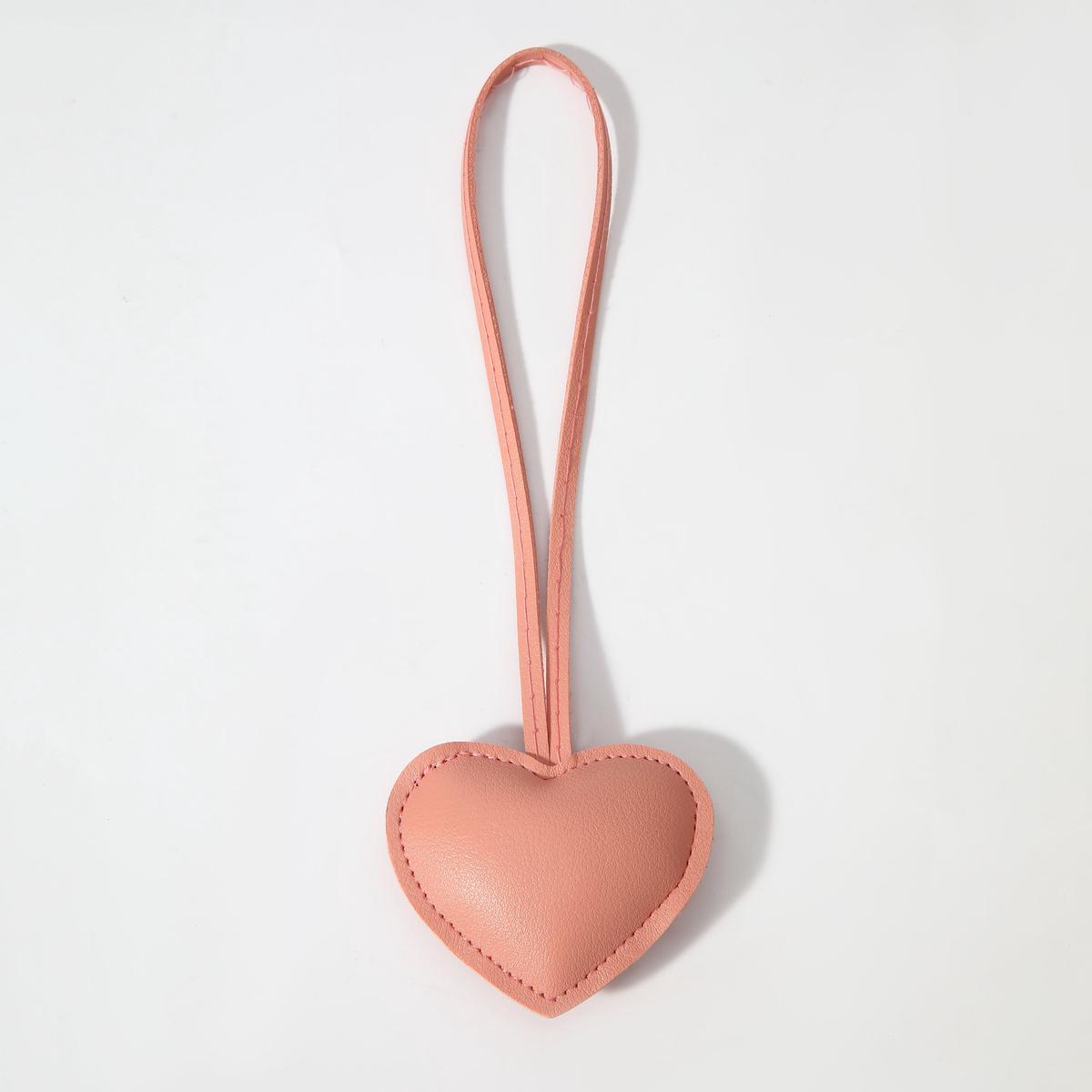 Heart Bag Charm Pink