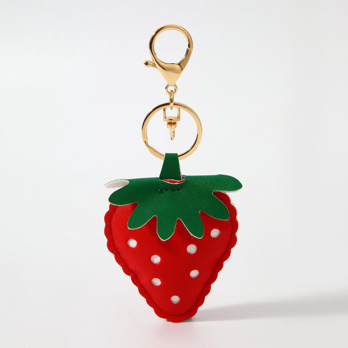 Strawberry Bag Charm Red