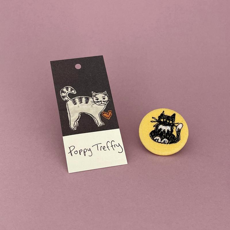 Appliqu badge - cat