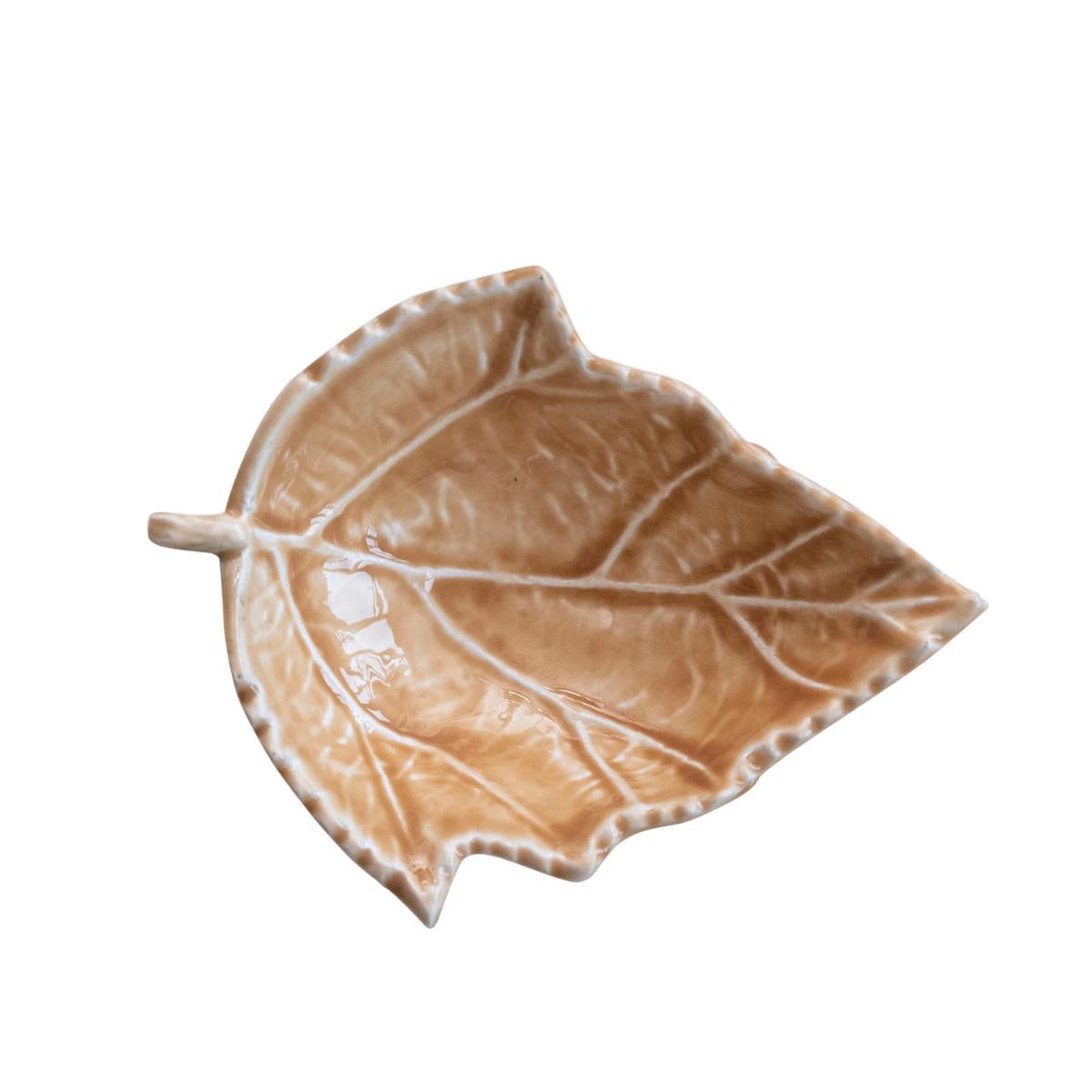Enameled Aluminum Leaf Dish