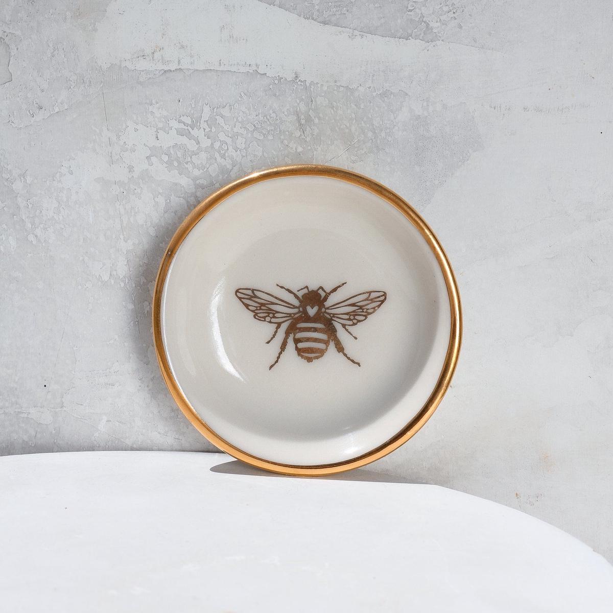 Gold Bee Trinket Dish