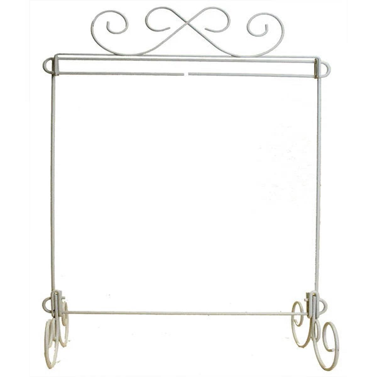 12x14 Single Scroll Stand - White