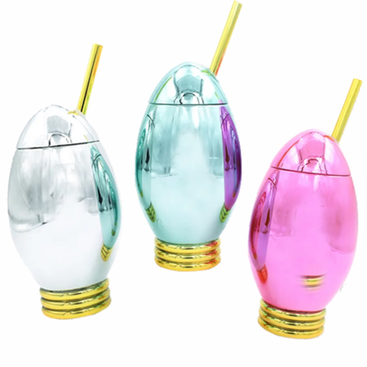 Metallic Holiday Light Cup