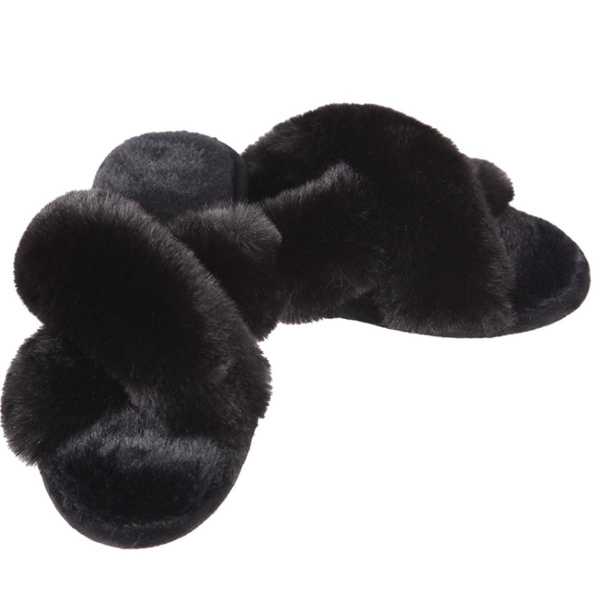 Beverly Fur Plush Slipper
