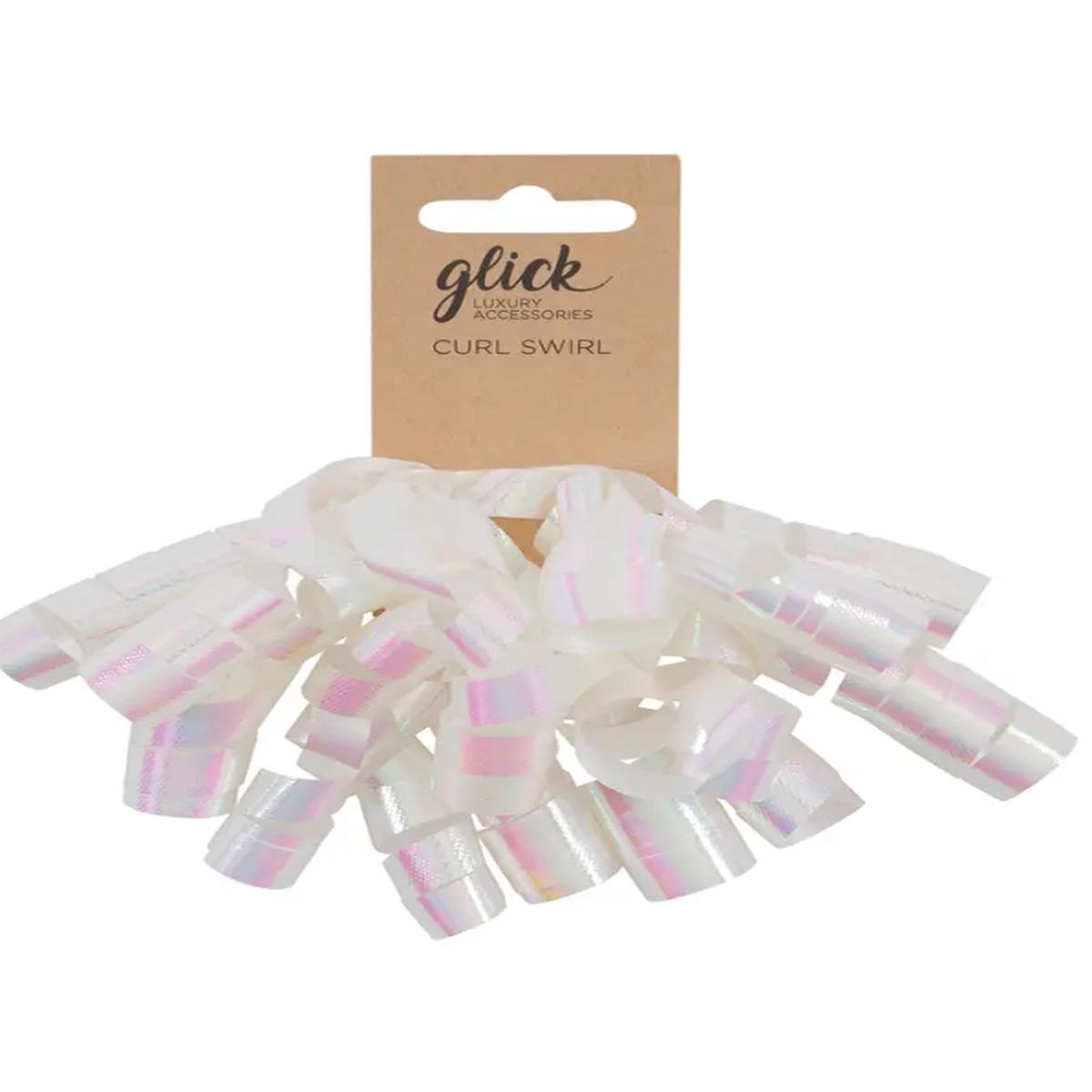 Curly White Ribbon